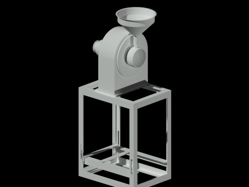 双料斗谷物磨粉机